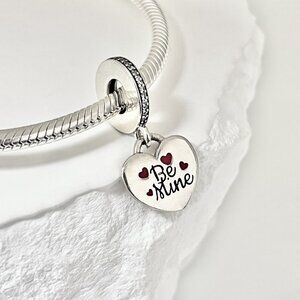 Pandora Be Mine Love Heart, Dangle S925 Silver Charm
